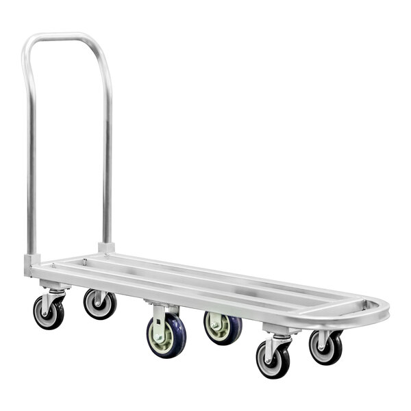 New Age 54" x 16" x 41" Aluminum Low Boy Platform Truck with 6 Casters 1183