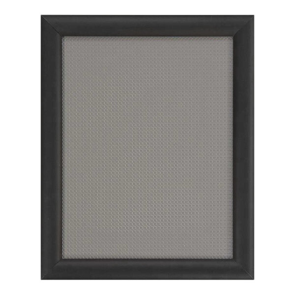 United Visual Products 8 1/2" x 11" Black Aluminum Snap Frame
