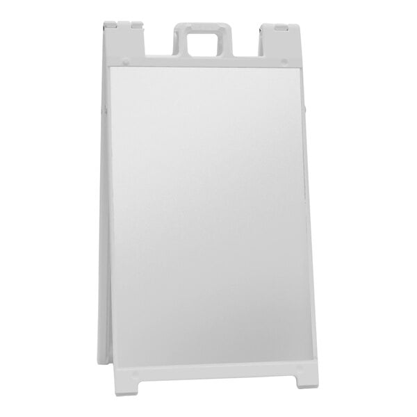 United Visual Products 27" x 46" White Dry Erase Message Board with White Frame