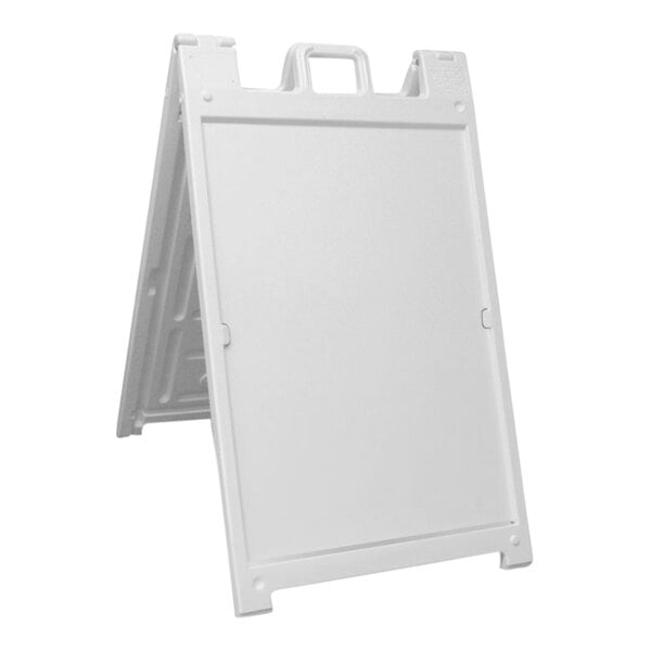 United Visual Products 46" x 27" White A-Frame Sign Board