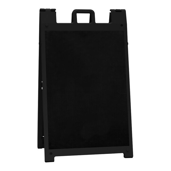 United Visual Products 27" x 46" Black Chalkboard Message Board with Black Frame
