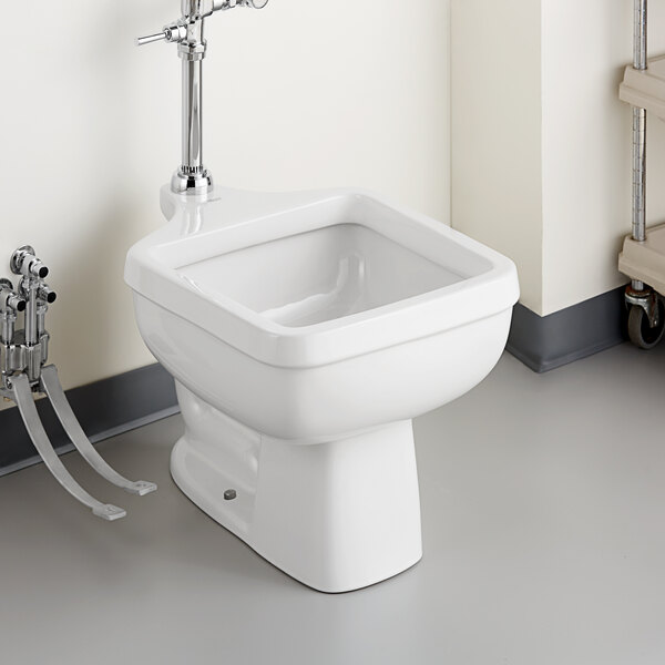 American Standard 9504999.020 White Vitreous China Floor-Mount Clinic Service Sink - 6.5 GPF