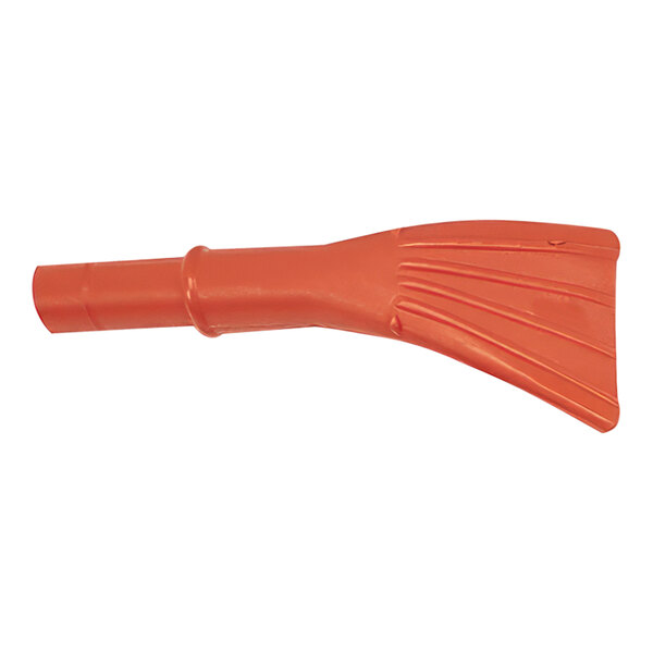 Goodway Technologies VAC-044 4 1/2" Orange Non-Metallic Nozzle for Industrial Vacuums - 1 1/2" Connection