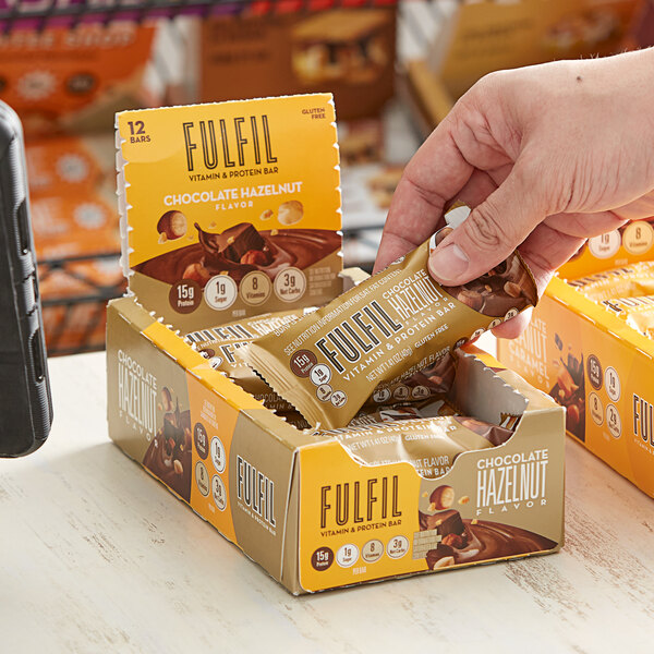 FULFIL Chocolate Hazelnut Vitamin and Protein Bar 1.41 oz. - 12/Box