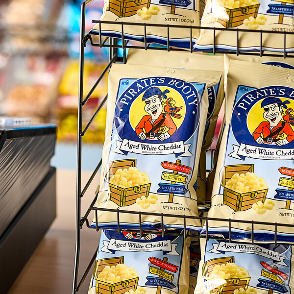 PIRATE'S BOOTY Aged White Cheddar Rice and Corn Puffs 1 oz. 24/Case
