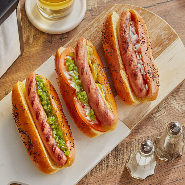 Vienna Beef 6" 8/1 Natural Casing Beef Frank 5 lb. 2/Case