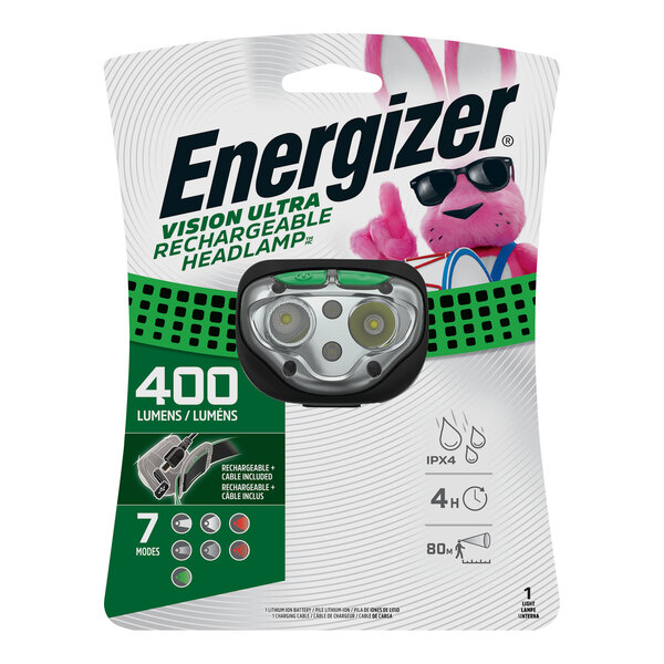 Energizer Vision Ultra HD 400 Lumen Rechargeable LED Headlamp ENHDFRLP