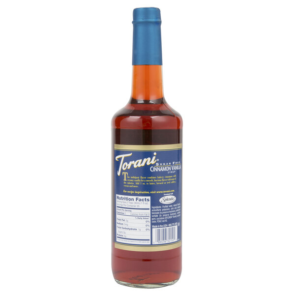 Torani SugarFree Cinnamon Vanilla Flavoring Syrup 750 mL