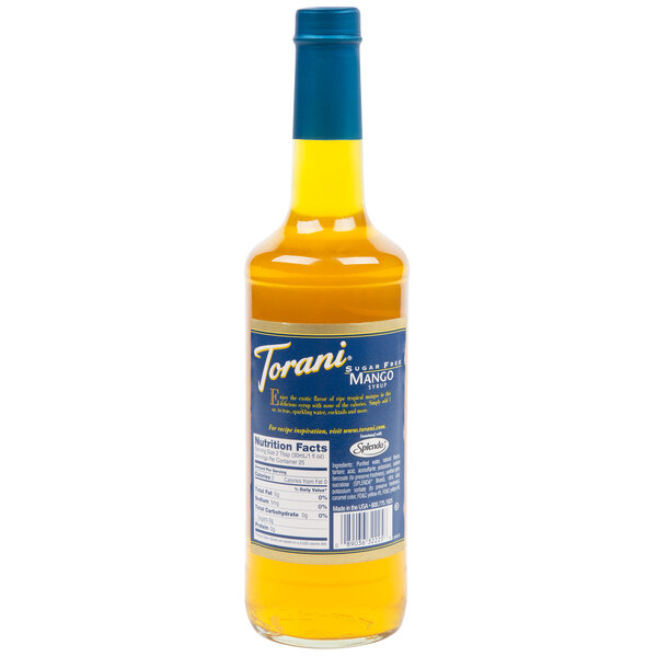 Torani 750 mL Sugar Free Mango Flavoring / Fruit Syrup