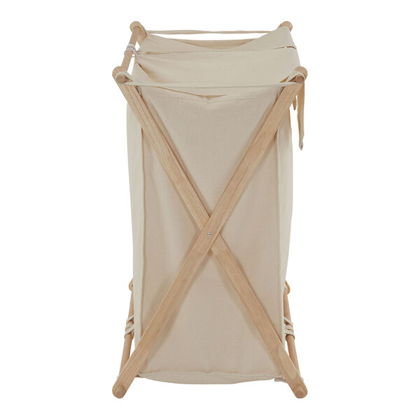 Household Essentials 2-Bag Laundry Sorter with Wooden X-Frame HH6786-1