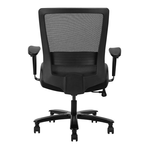 Boss Black Mesh / LeatherPlus HighBack HeavyDuty Executive Chair with
