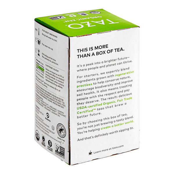 Tazo Organic Zen Green Tea Bags 16/Box