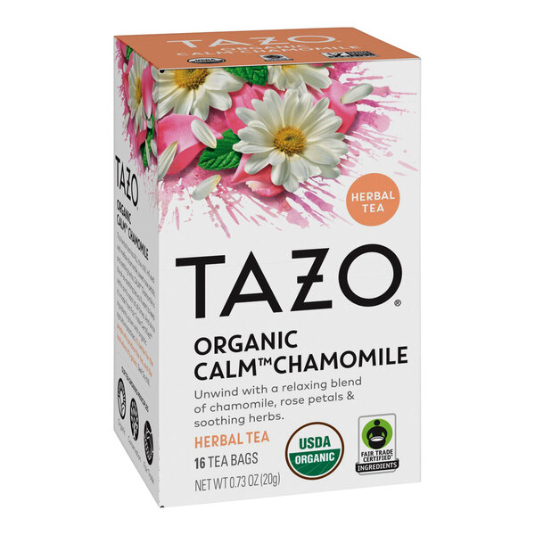 Tazo Organic Calm Chamomile Herbal Tea Bags 16/Box