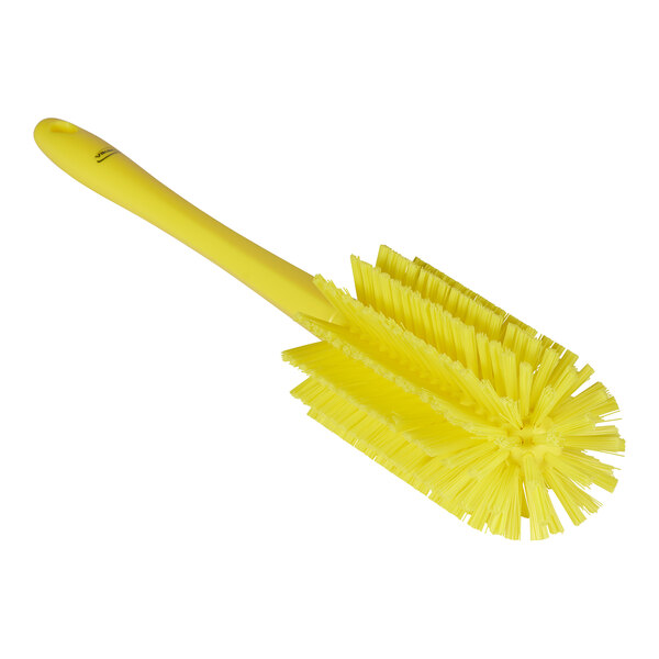 Vikan 5382806 3 1/8" Yellow Medium Pipe Brush