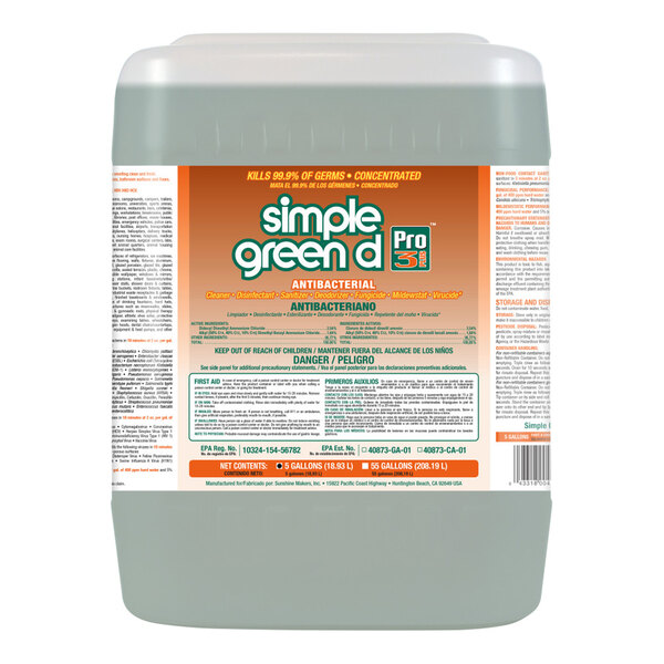Simple Green D Pro 3 Plus 3300000101005 5 Gallon Sweet Lavender