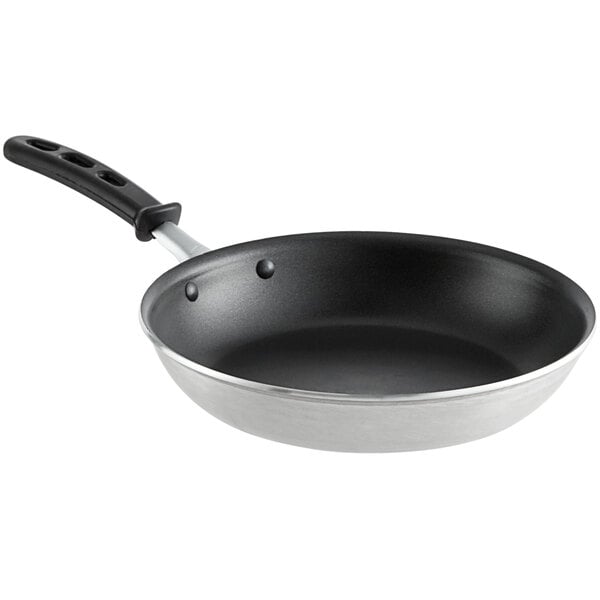Vollrath Wear-Ever 10 Aluminum Non-Stick Fry Pan with CeramiGuard II  Coating and Black Silicone Handle 672410