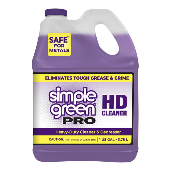 Simple Green Pro HD 2110000413421 1 Gallon Concentrated Heavy-Duty Cleaner and Degreaser - 4/Case