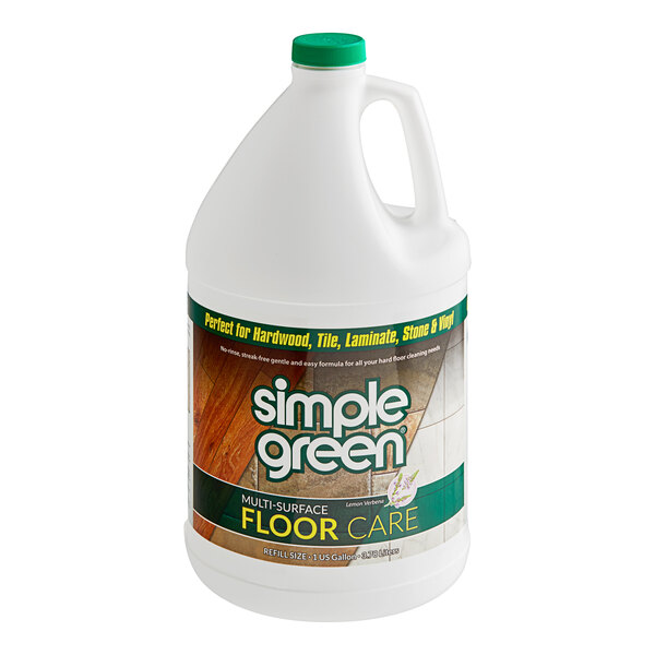 Simple Green 0510000404128 1 Gallon Lemon Verbena Scented Multi-Surface Floor Care - 4/Case