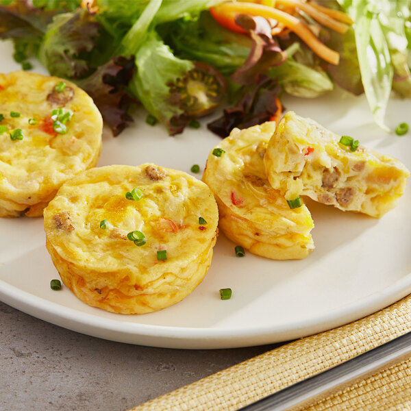 Cuisine Innovations Turkey Sausage Omelet Bites 1.5 oz. 60/Case