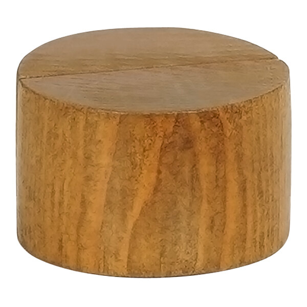 Cal-Mil Madera 2" x 1 1/4" Rustic Pine Round Card Holder