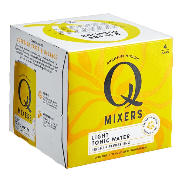 Q Mixers Light Tonic Water Can 7.5 fl. oz. 24/Case