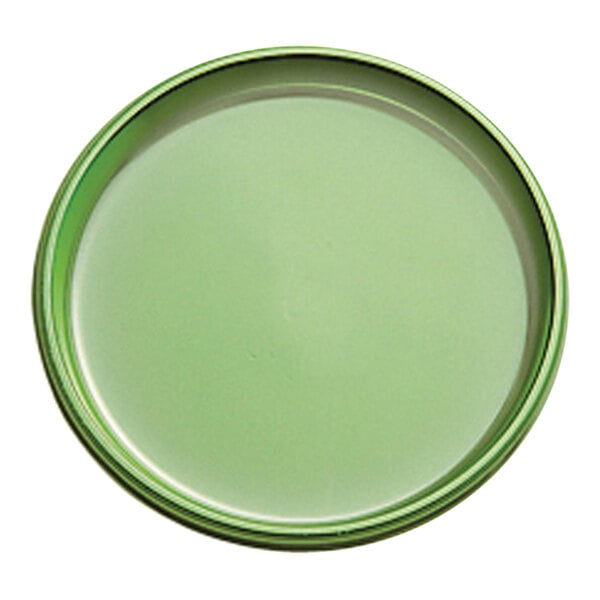 Welcome Home Brands 3 1/8" Leaf Green PET Plastic Round Tray - 500/Case