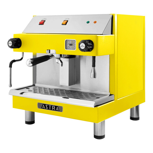 Astra Mega I M1S0161YL SemiAutomatic Yellow Espresso Machine 110V