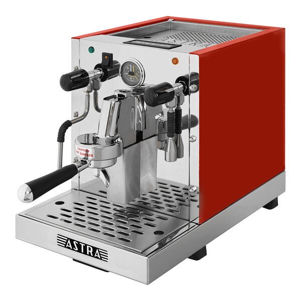 Astra Gourmet GA021RD Automatic Red Espresso Machine 220V