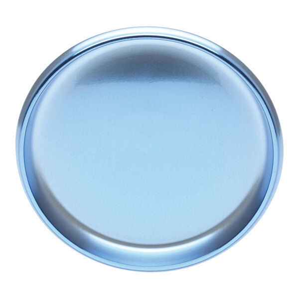 Welcome Home Brands 3 1/8" Aqua Blue PET Plastic Round Tray - 500/Case