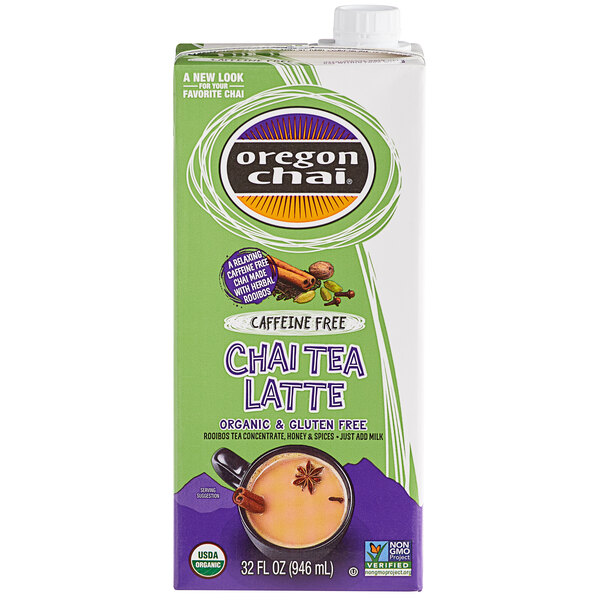 Oregon Chai Organic Caffeine Free Chai Tea Latte 11 Concentrate 32 fl. oz.