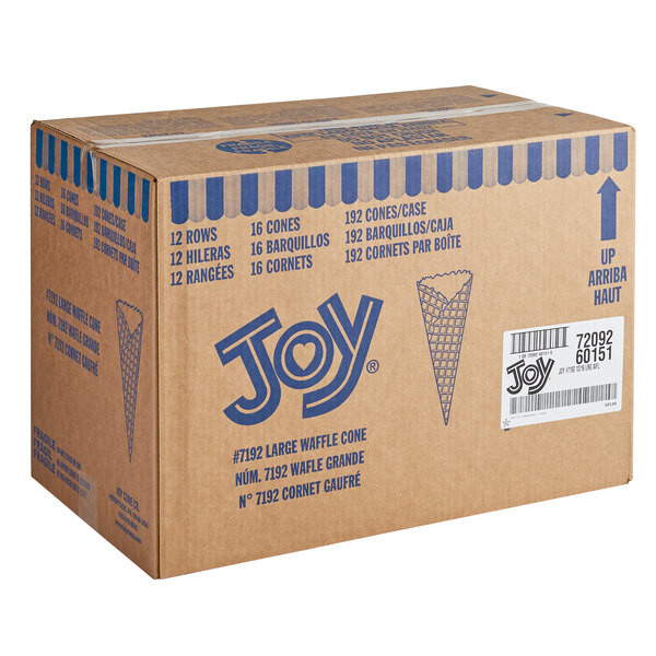 JOY Waffle Ice Cream Cones 192/Case