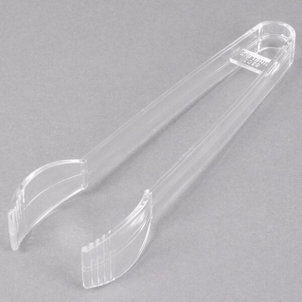 Fineline 3307CL 7" Clear Plastic Tongs 48/Case