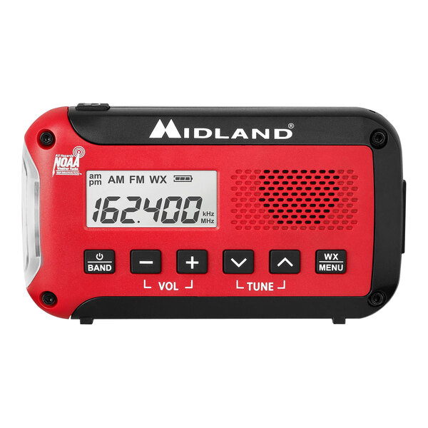 Midland E+READY Battery-Operated AM / FM Emergency NOAA Weather Alert ...