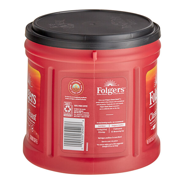 Pack Of 2 Folgers Classic Roast Ground Coffee, Medium Roast, 40.3 Oz Canisters