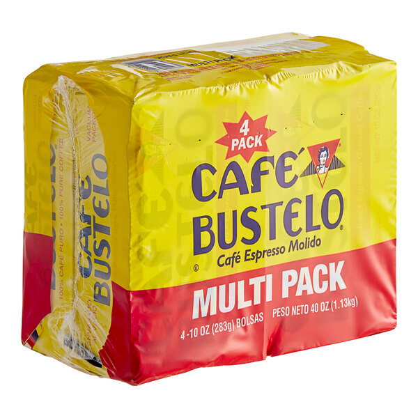 Cafe Bustelo Espresso Ground Coffee Brick 10 oz. 4/Pack