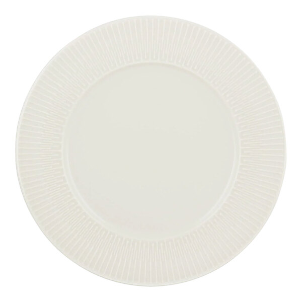 Schonwald Vibes 12 1/4" White Porcelain Plate - 6/Case