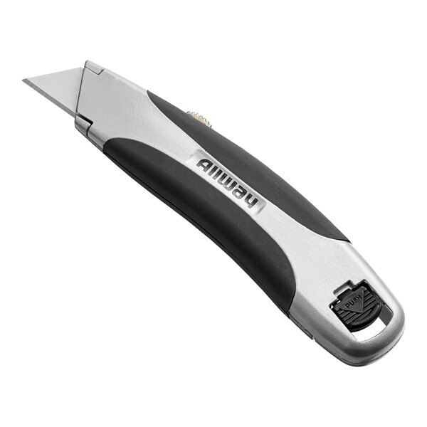 Allway Tools Soft-Grip Retractable Utility Knife with 3 Blades RSK