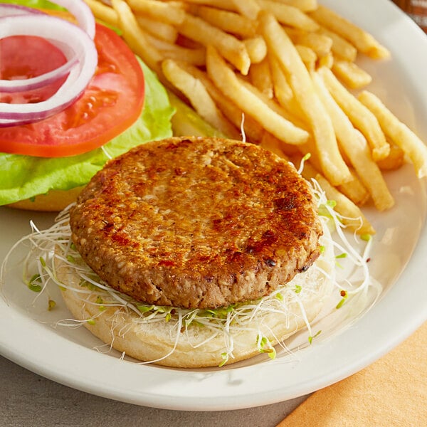 Jack & Annie's Vegan Plant-Based Burger Patty 4 oz. - 40/Case