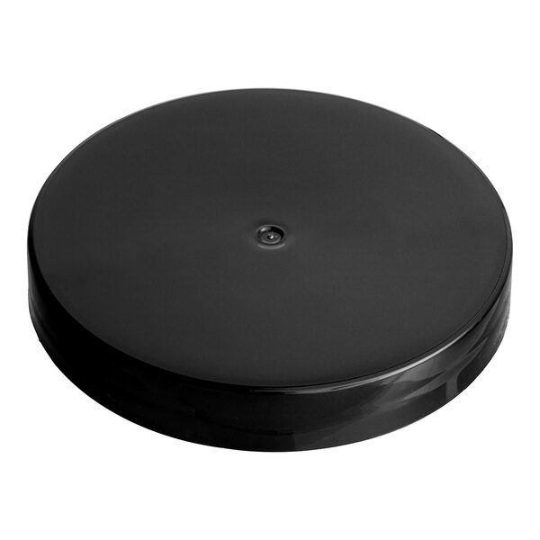 70/400 Smooth Black Lid with Foam Liner - 760/Case