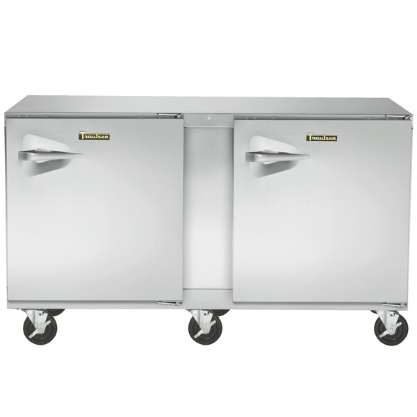 Traulsen ULT60-RR-SB 60" Undercounter Freezer with Right Hinged Doors and Stainless Steel Back