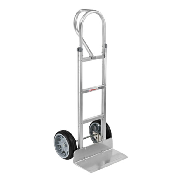 B&P Manufacturing Liberator 500 lb. Straight Back Hand Truck with Vertical-Grip Straight Loop Handle and 10" D6SS Wheels A7-B10-C6-D6SS