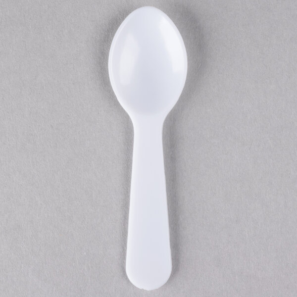 Plastic 3.25" Taster Spoons 3,000 White 