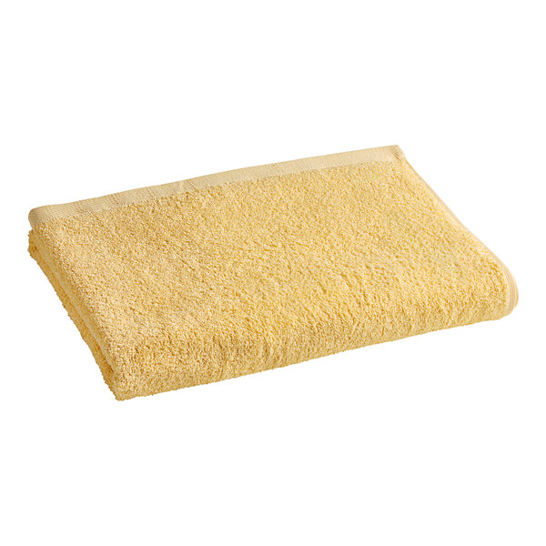 Oxford Premium 35" x 68" Sunrise Yellow 100% Ringspun Cotton Pool Towel 19 lb.