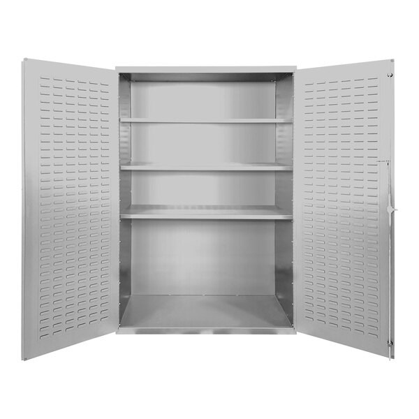 Valley Craft 14 Gauge 36" x 24" x 78" White Steel Deluxe Electronic