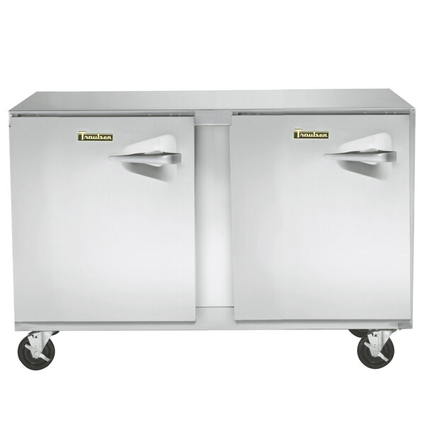 Traulsen ULT48-LL-SB 48" Undercounter Freezer with Left Hinged Doors and Stainless Steel Back
