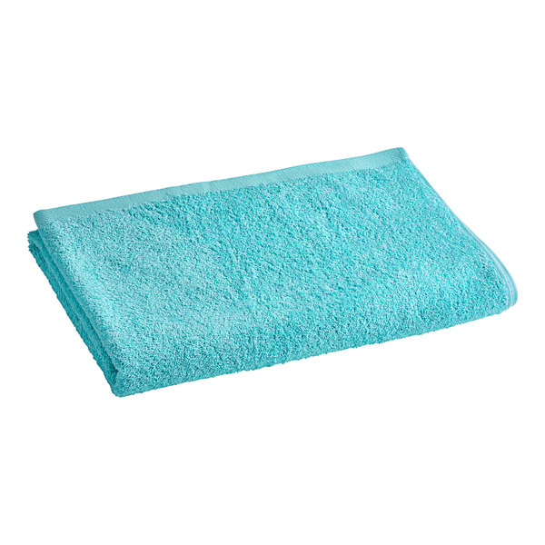 Oxford Premium 35" x 68" Aqua 100% Ringspun Cotton Pool Towel 19 lb.