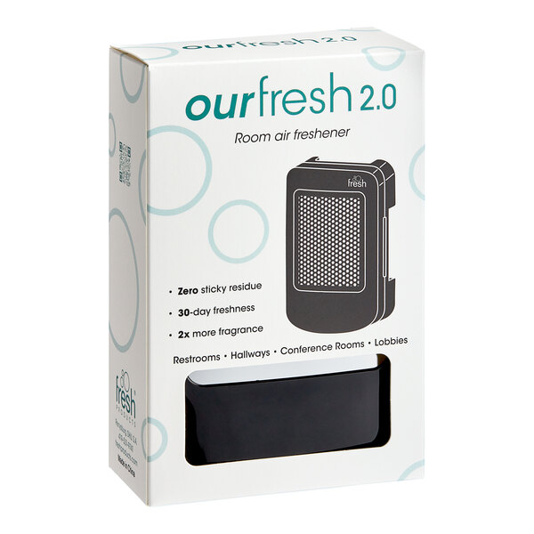 Fresh Products Ourfresh 2.0 OFCAB-F-000I012M-BLACK Black Air Freshener Cabinet