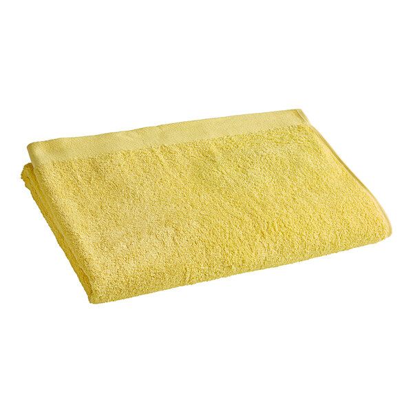 Oxford Premium 32" x 66" Yellow 100% Ringspun Cotton Pool Towel 18.5 lb.