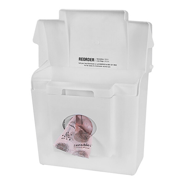 Hospeco Scensibles CDW White Plastic SurfaceMounted Dual Access