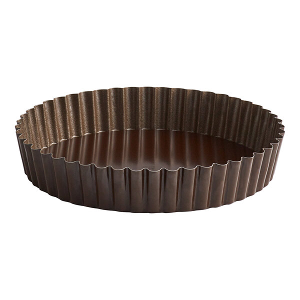 Gobel 7 7/8" x 1 3/8" Round Fluted Deep NonStick Tart / Quiche Pan
